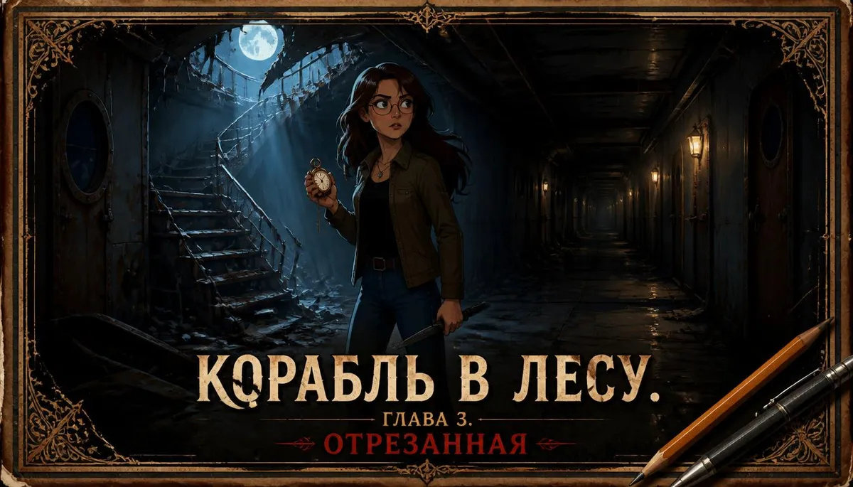 Новость FoxNova: 📖 «Корабль в лесу» — Глава 3 «Отрезанная». Релиз - 07.08.2026